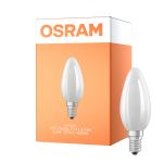 Osram LED Classic E14 Kaars Filament Mat 1.2W 255lm - 840 Koel Wit | Vervangt 25W