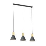 Emibig Hanglamp Rosa Staal Zwart | Geschikt voor 3x E27 - Max 15W