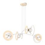 Emibig Hanglamp Skiva Staal Wit | Geschikt voor 4x E27 - Max 15W