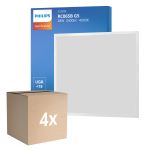 Voordeelpak 4x Philips LED Paneel Ledinaire RC065B 28W 3400lm - 840 Koel Wit | 60x60cm - UGR <19