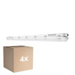 Voordeelpak 4x Ledvance LED Waterdichte Montagebalk Vochtbestendig 58W 8000lm - 840 Koel Wit | 150cm
