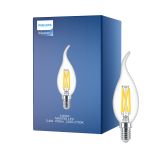 Philips MASTER LED E14 Gebogen-tip Kaars Filament Helder 3.4W 470lm - 922-927 Dim To Warm | Beste Kleurweergave - Dimbaar - Vervangt 40W