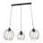 Emibig Hanglamp Nando Staal Zwart | Geschikt voor 3x E27 - Max 15W