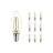 Voordeelpak 10x Noxion Lucent LED E14 Kaars Filament Helder 2.5W 250lm - 827 Zeer Warm Wit | Vervangt 25W
