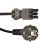 Noxion GST-Compatibel Voedingskabel - Vrouwlijk + Schuko Europlug - Zwart 5m - 3 pole 0.75mm2