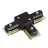 Bright Choice 1-Fase Rail T-Verbindingsstuk Zwart