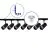 Bright Choice Complete Set 1-Fase Rail L 1 x 2 Meter Zwart | incl. 7x Spot + GU10 2700K 3W Dimbaar + Eindkap, Voedingsconnector en L -Verbindingsstuk