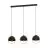 Eglo Hanglamp Callow Staal Hout Zwart Bruin | IP20 - Geschikt voor 3x E27 