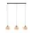 Eglo Hanglamp Midsumer Staal Zwart | IP20 - Geschikt voor 3x E27 