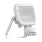 Ledvance LED Floodlight Aluminium Wit 8W 1100lm 100D - 830 Warm Wit | IP65 - Bewegings- En Lichtsensor - Symmetrisch