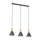 Emibig Hanglamp Rosa Staal Zwart | Geschikt voor 3x E27 - Max 15W