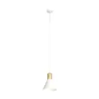 Emibig Hanglamp Rosa Staal Wit | Geschikt voor 1x E27 - Max 15W