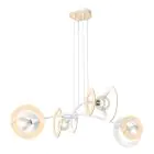 Emibig Hanglamp Skiva Staal Wit | Geschikt voor 4x E27 - Max 15W