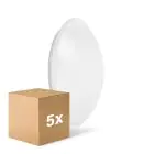 Voordeelpak 5x Ledvance Surface Circulair 350 Wit 18W 1440lm - 840 Koel Wit | IP44 - Vervangt 2x18W