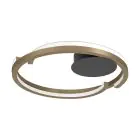 Eglo Plafondlamp Mezzomonte Aluminium Staal Brons Zwart 20W 1600lm - 827-865 Afstembaar Wit | IP20 - Dimbaar 